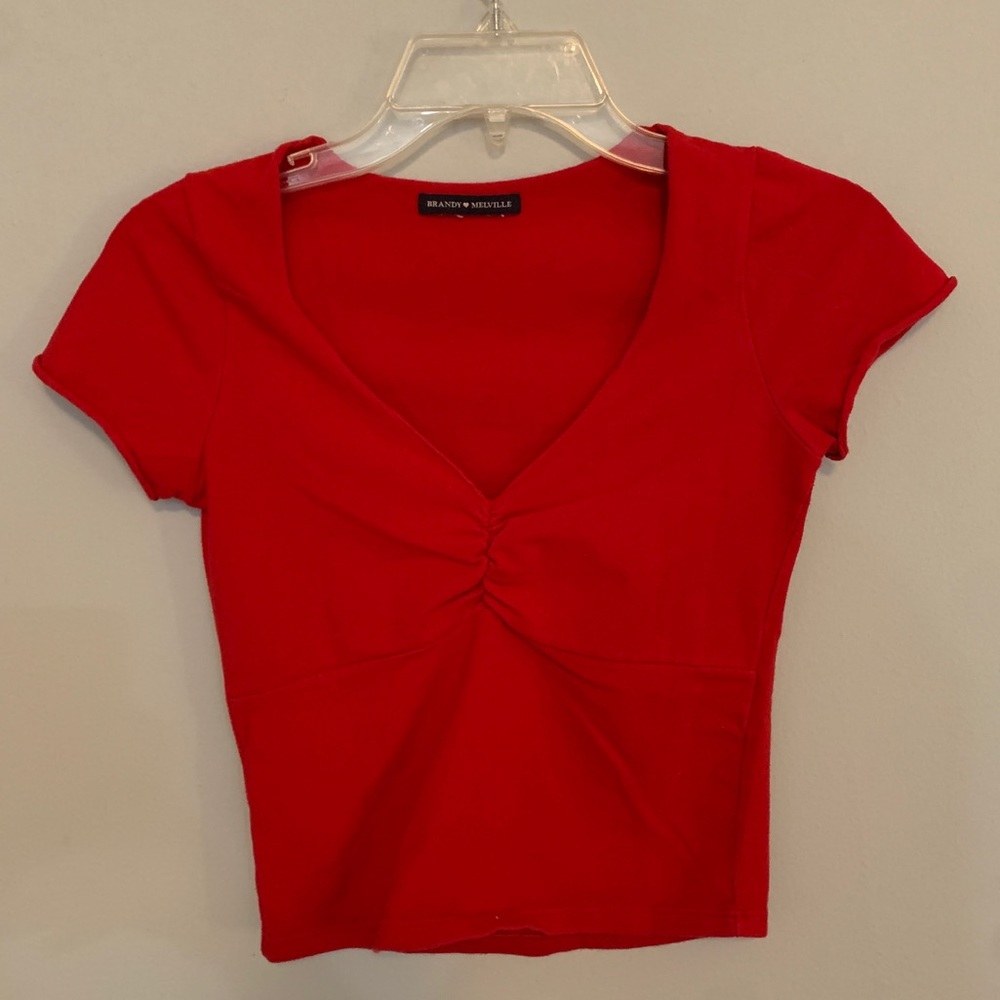 Brandy Melville Red Gina Top